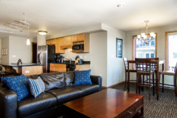 living room and kitchen